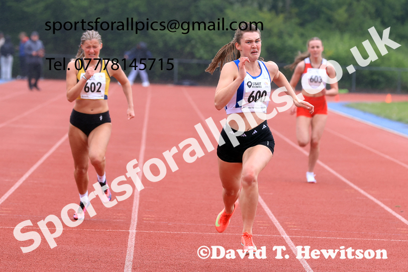 200 metres, 2026 North Eastern Track and Field Champs, Shildon, County Durham. Photo: David T. Hewitson/Sports for All Pics